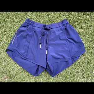 Navy Hotty Hot Long lululemon Shorts (Size 4)